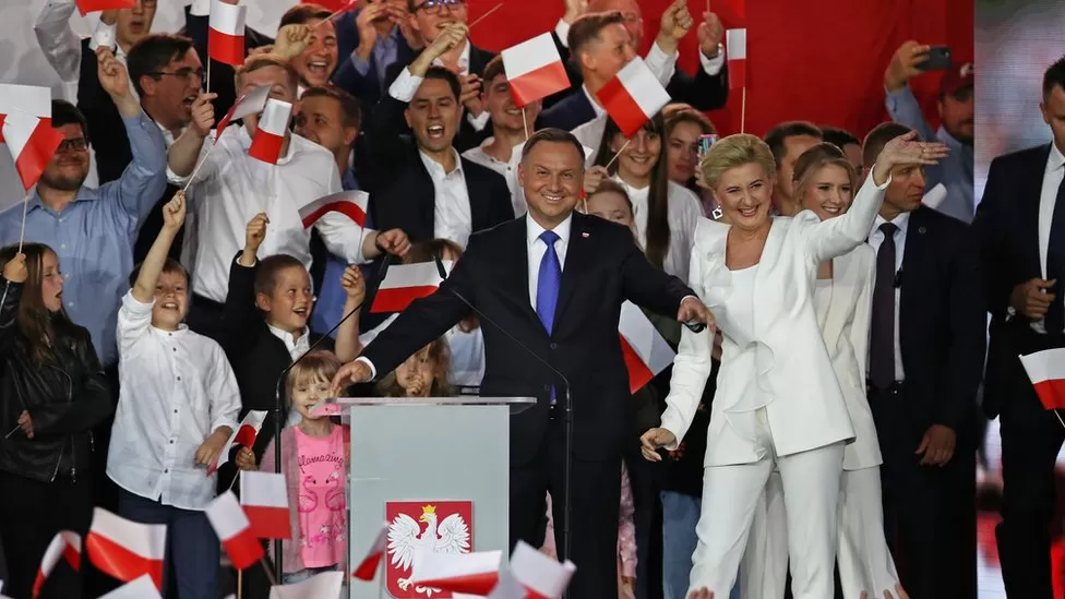 Duda narrowly re-elected in Poland in boost for ruling nationalists, Poland